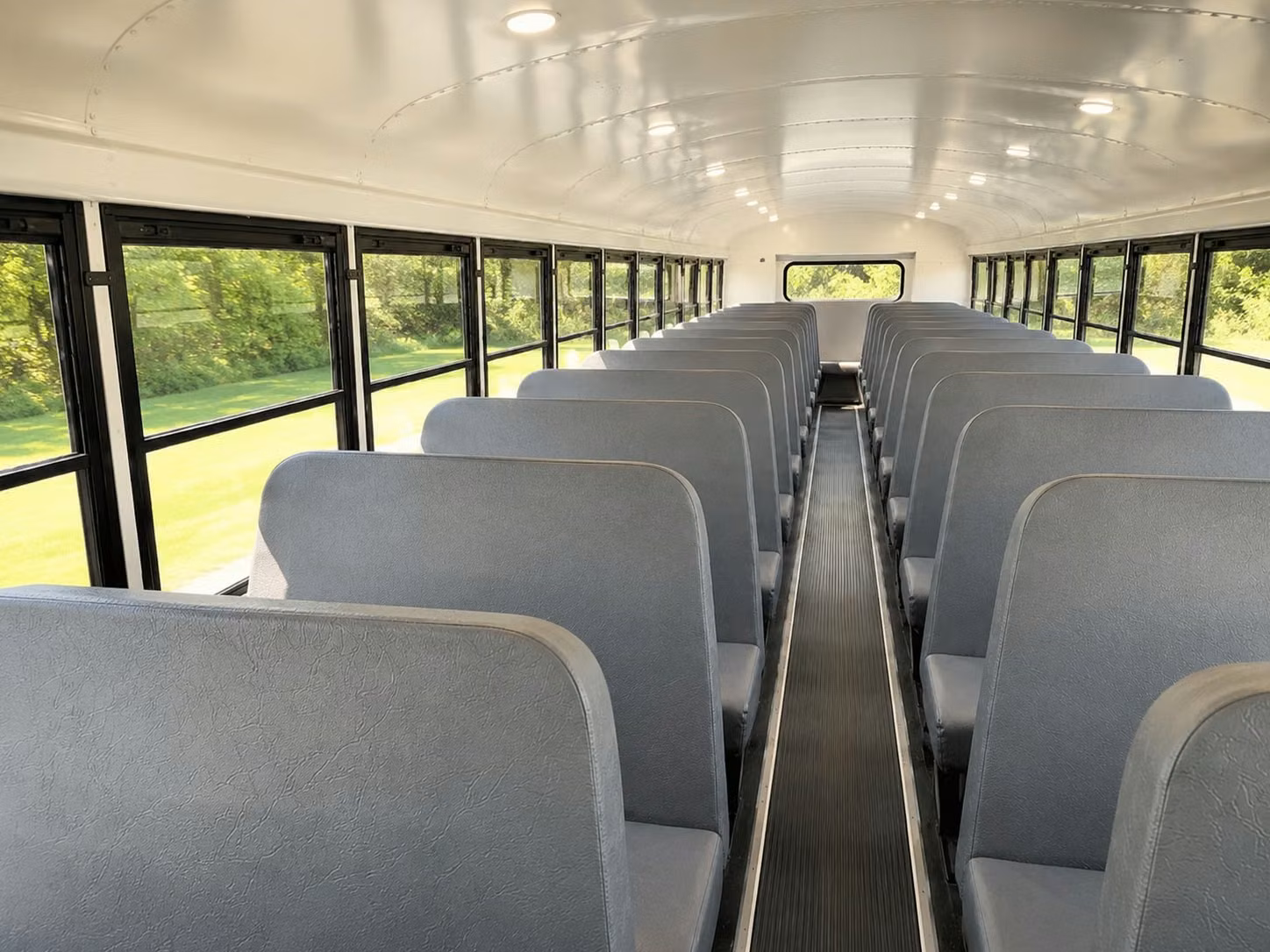 school bus inside