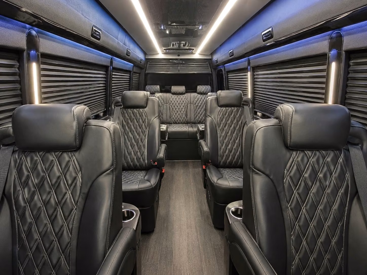 sprinter van with driver inside